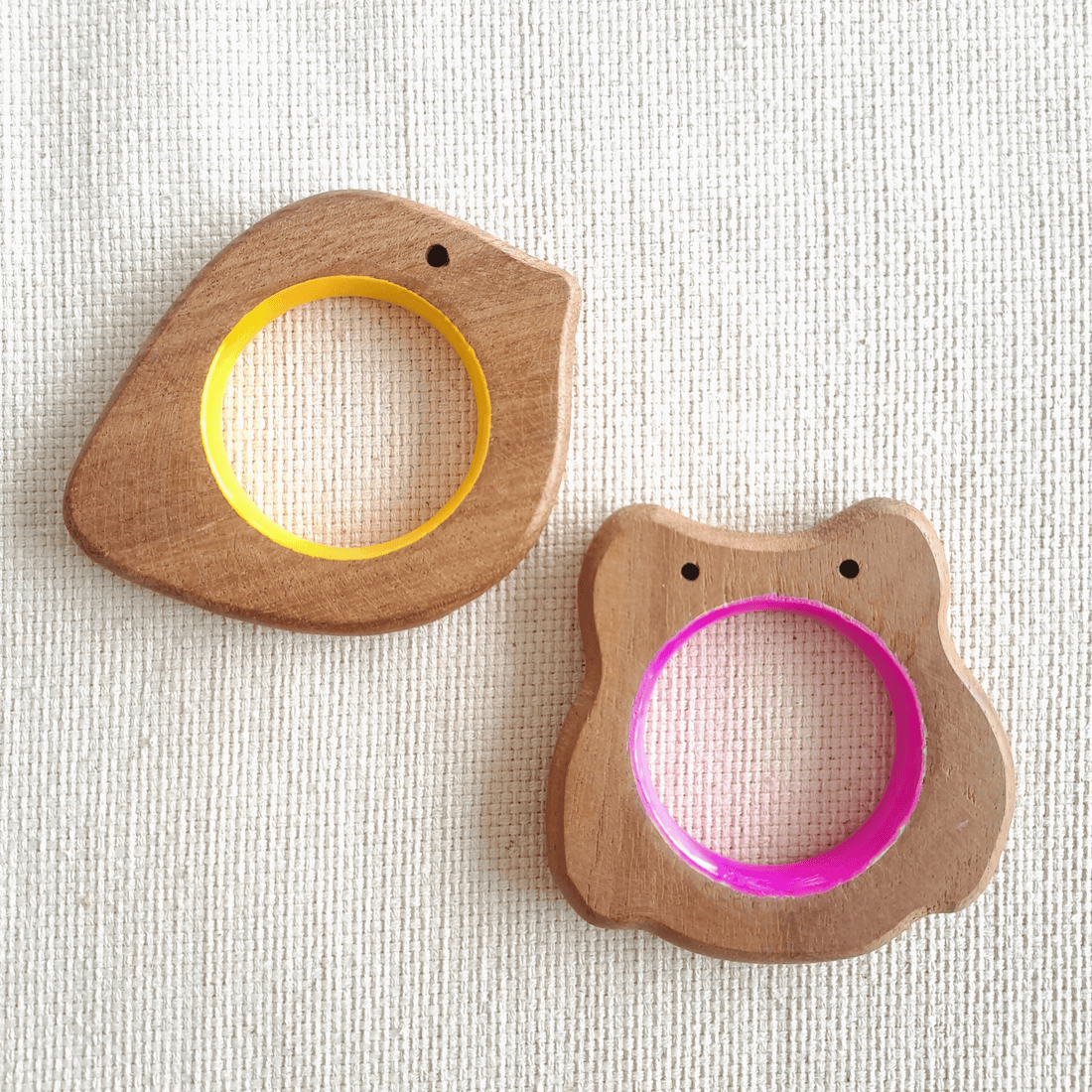 Bird and Owl Neem Wood Teethers Babycov