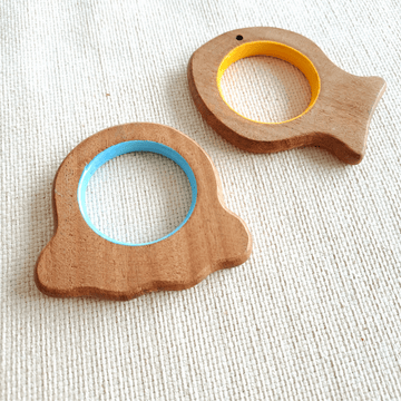 Fish and Octopus Neem Wood Teethers Babycov