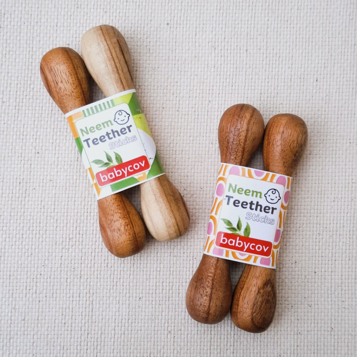 Neem Wood Teethers For Babies